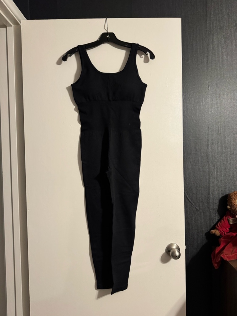Black Sleeveless Jumpsuit - Women's Fitted Compression One-Piece